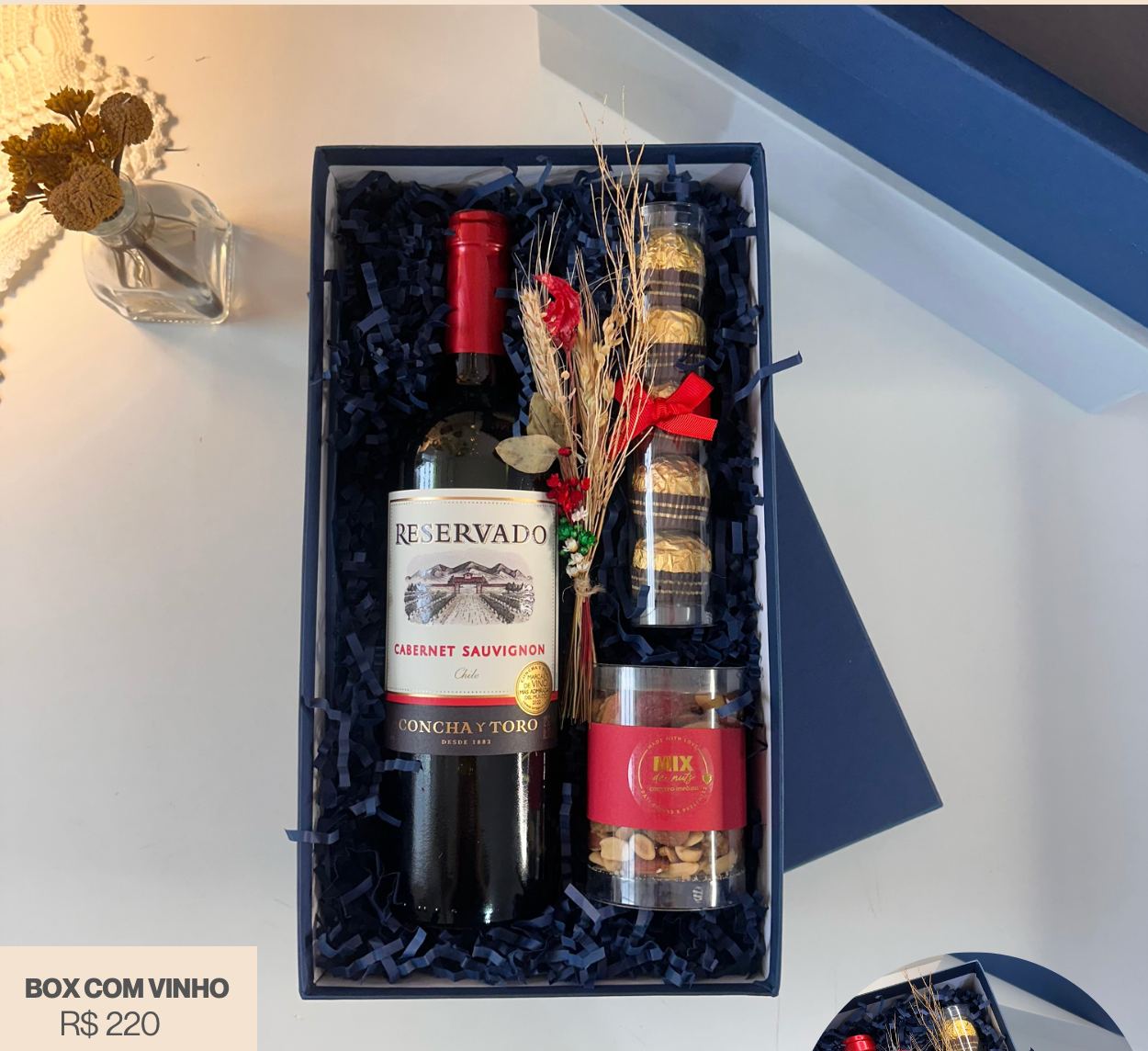 Box com Vinho