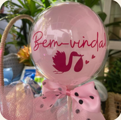 Balão no Espeto com 3 Palavras 20cm