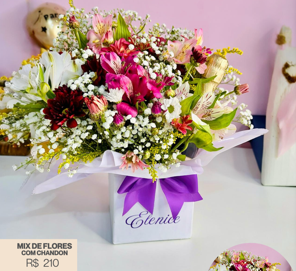 Mix de Flores com Chandon